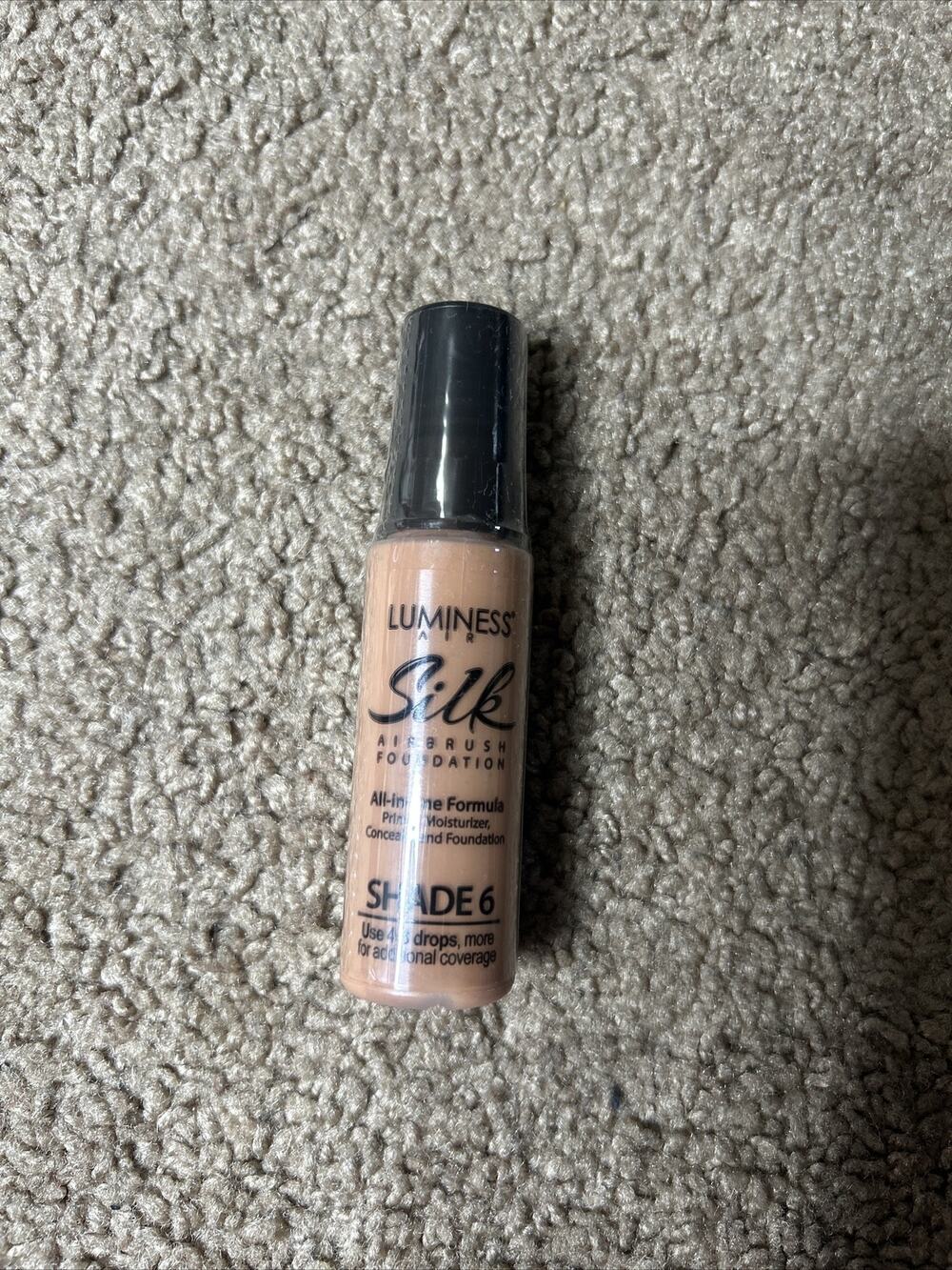 New! Luminess Airbrush Silk 4-In-1 Shade 6 Foundation Full Size .55 Fl Oz